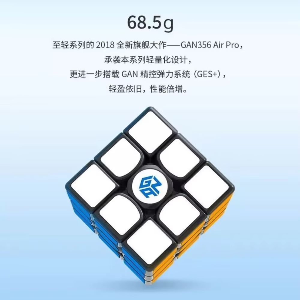 Puzzle Blank White - 2018 Gan356 Air Pro Czarno-Biała Naklejka