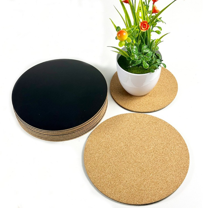 Coaster Sublimation Blank - 2/4 szt./zestaw Izolacyjne podkładki korkowe do