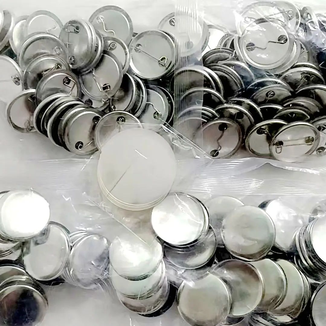 Button Badge Blank - 1000 szt. metalowych, matowych, blaszanych przypinek