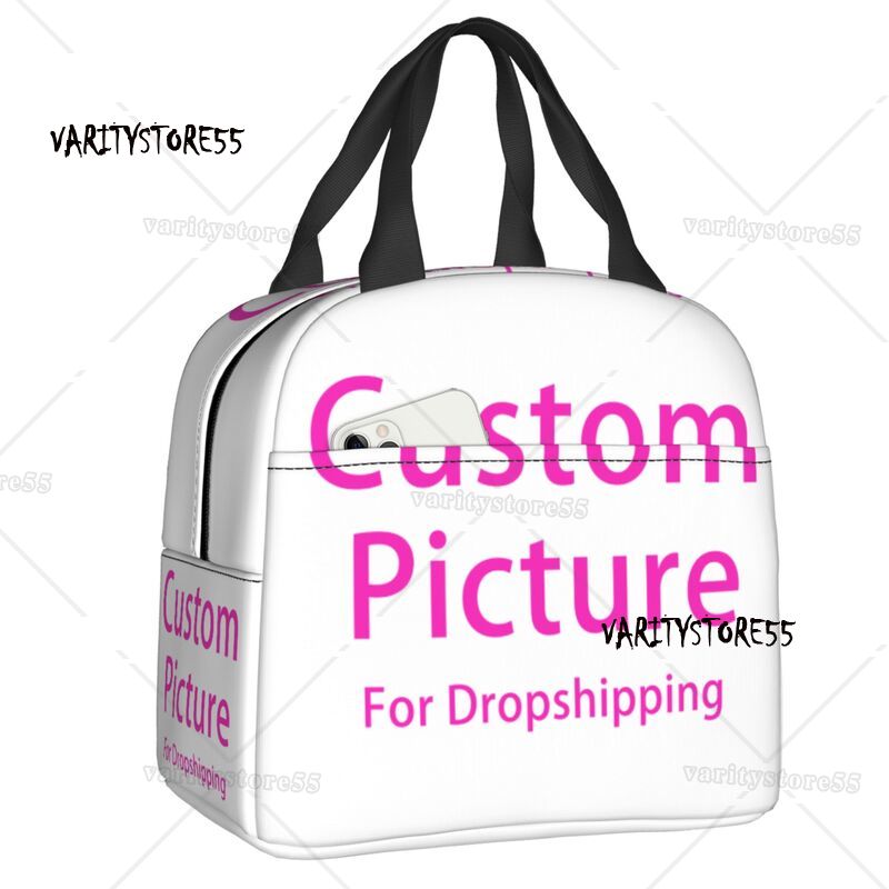Tote Bag Sublimation - Niestandardowe zdjęcie Logo pudełko na drugie