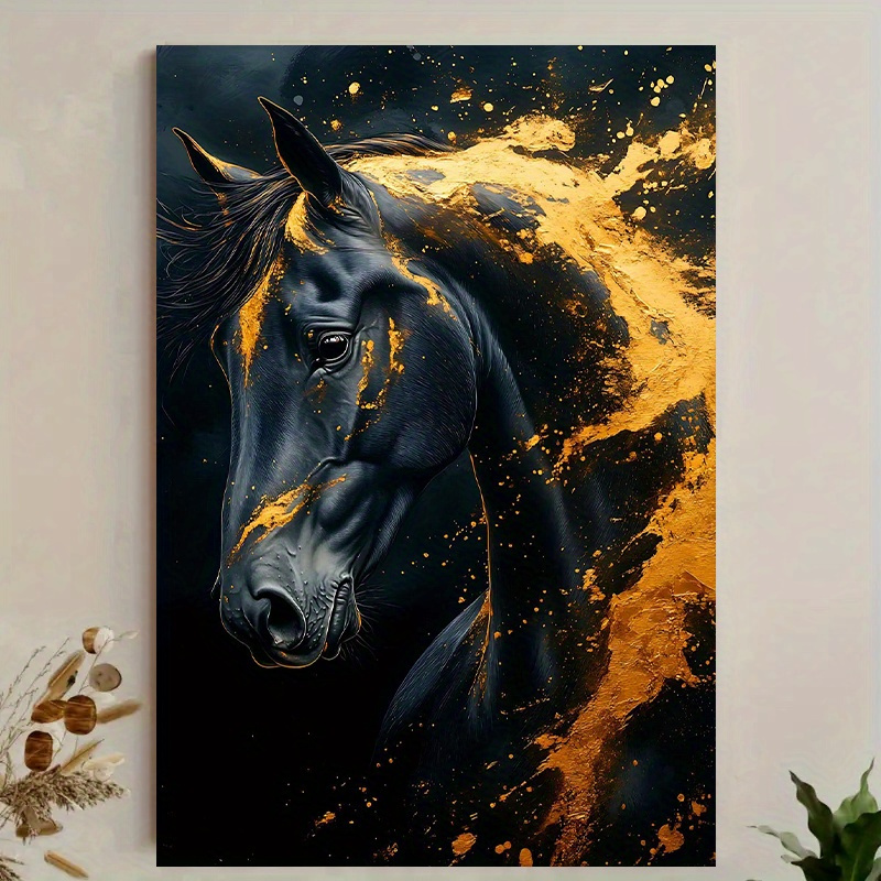 Canvas Wrap Ready - 1 szt. Elegancka Czarna Obraz na
