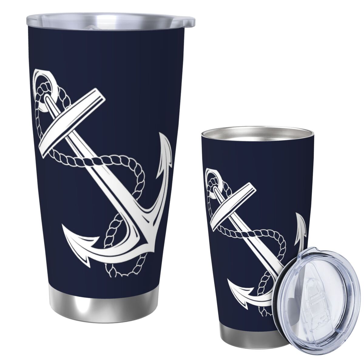 Tumbler 20Oz White - Kubek Termiczny Ze Stali Nierdzewnej Anchor