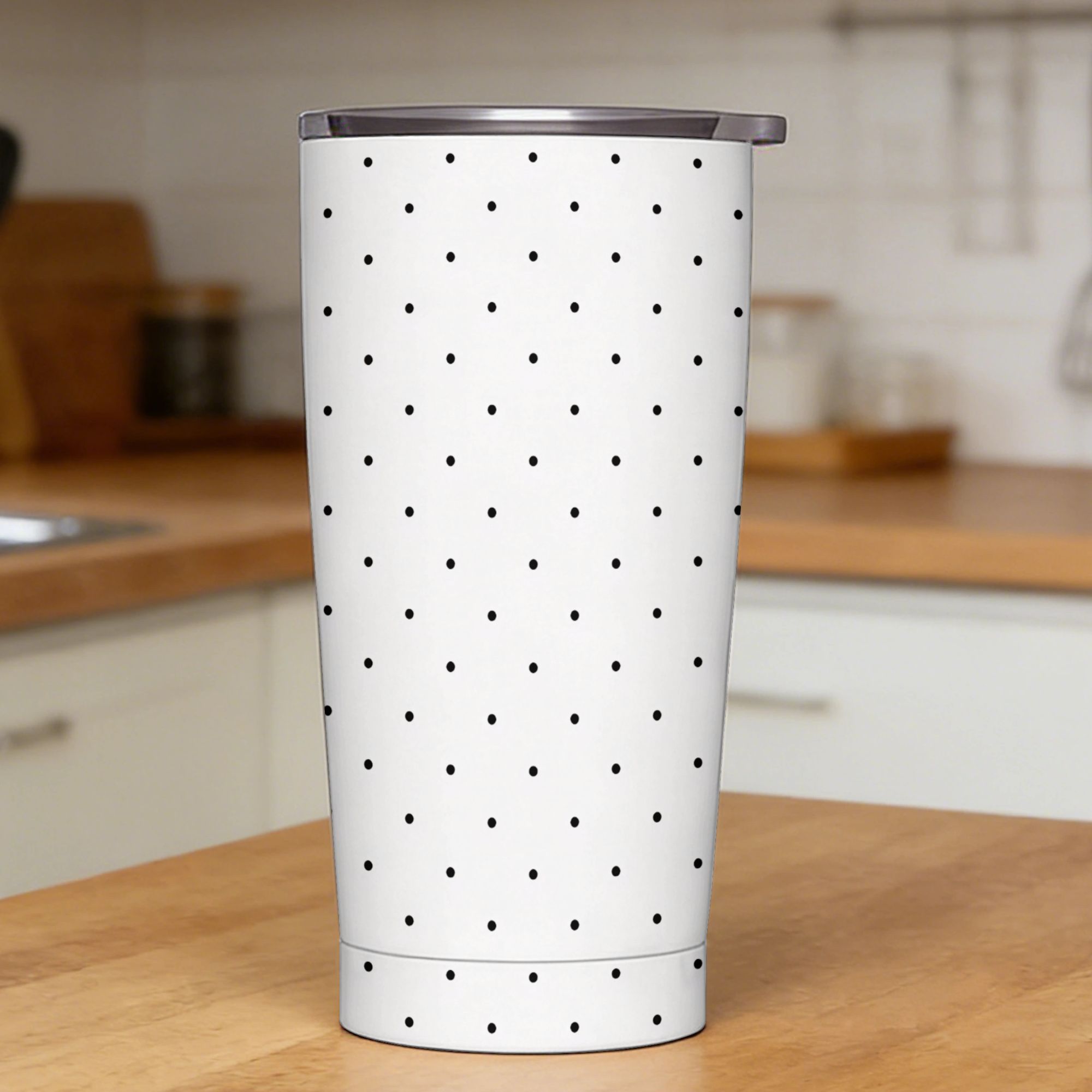 Czarno-biały kubek termiczny z – Tumbler 20Oz White recenzja i cena
