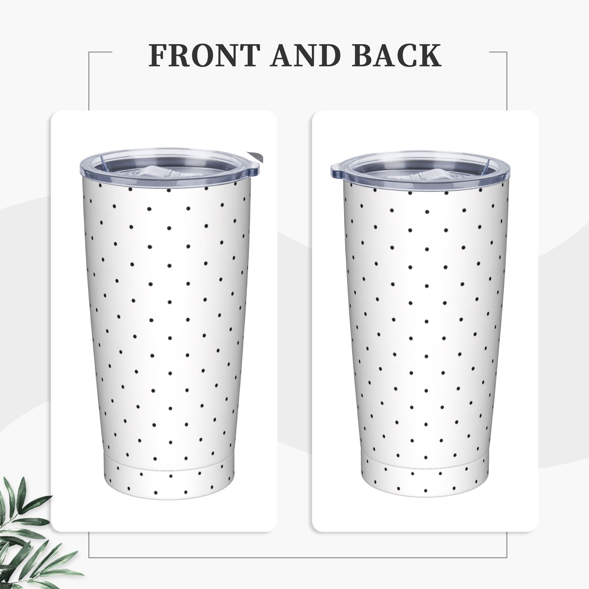 Czarno-biały kubek termiczny z – Tumbler 20Oz White recenzja i cena