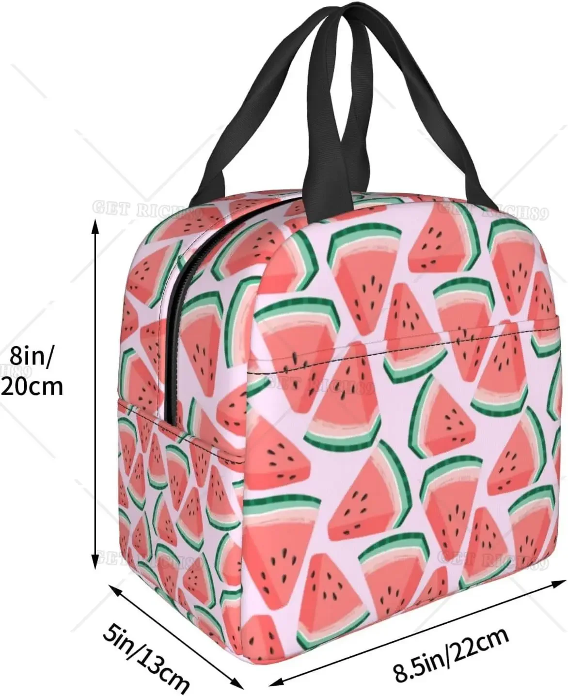 Cartoon arbuz wiśnia i ananasy – Tote Bag Sublimation recenzja i cena