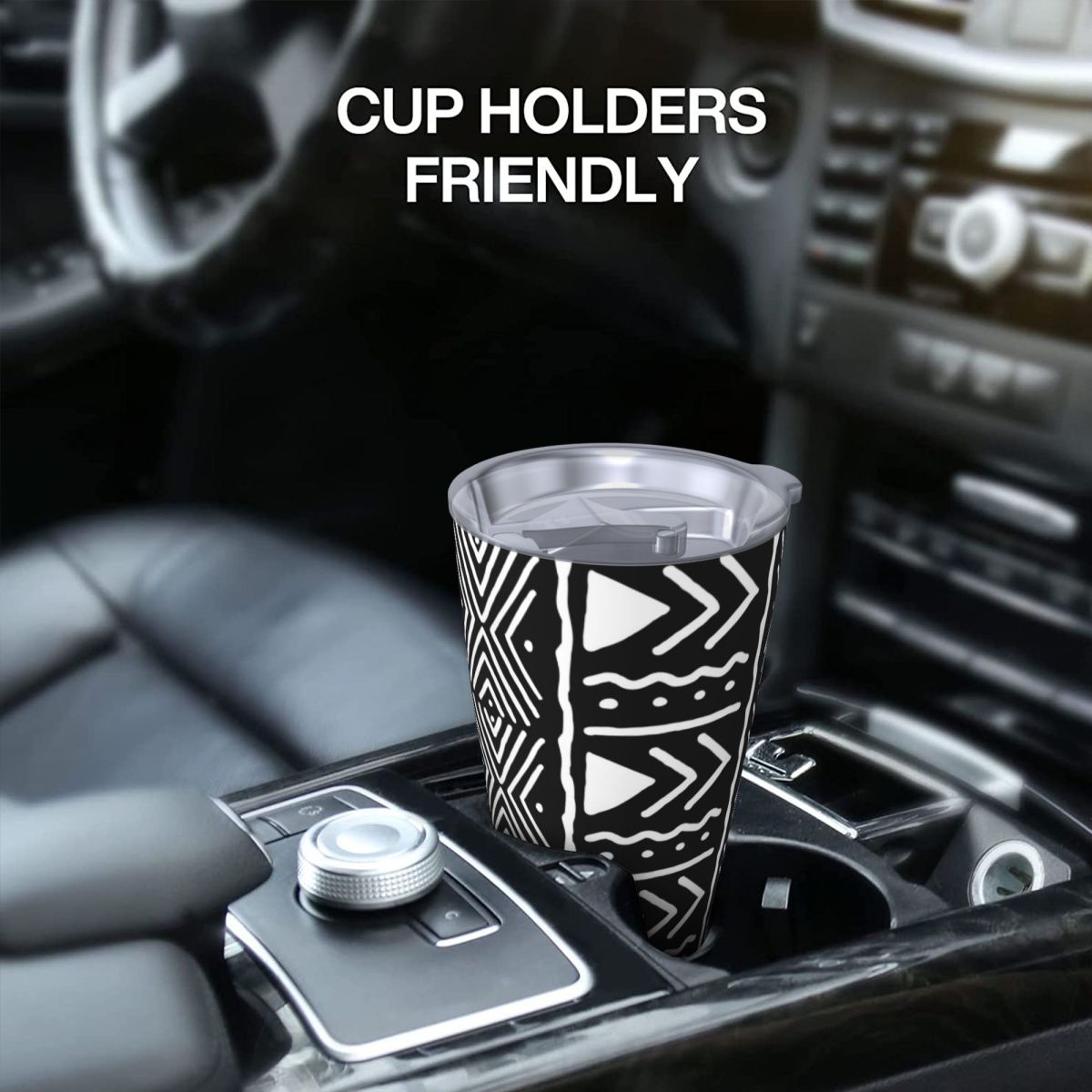 Czarno-biały afrykański wzór b – Tumbler 20Oz White recenzja i cena