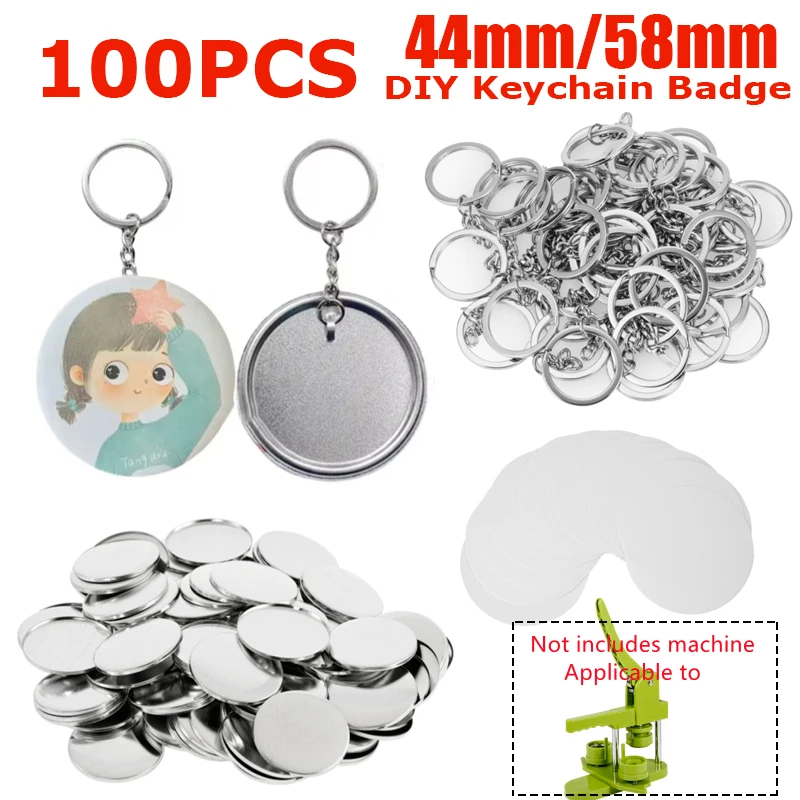 100 sztuk puste plastikowe/met – Button Badge Blank recenzja i cena