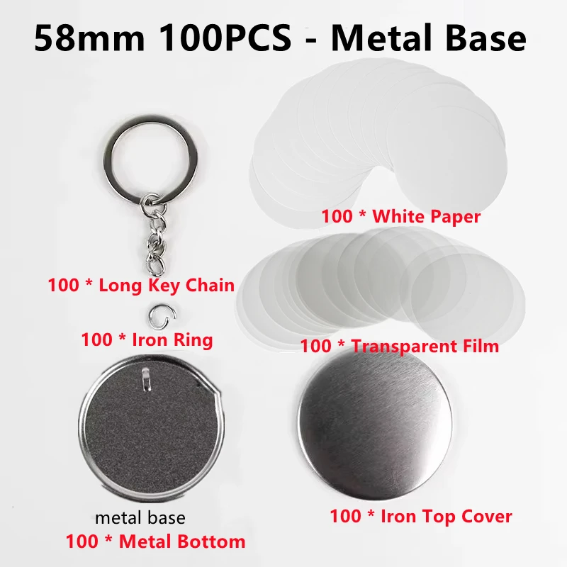 100 sztuk puste plastikowe/met – Button Badge Blank recenzja i cena
