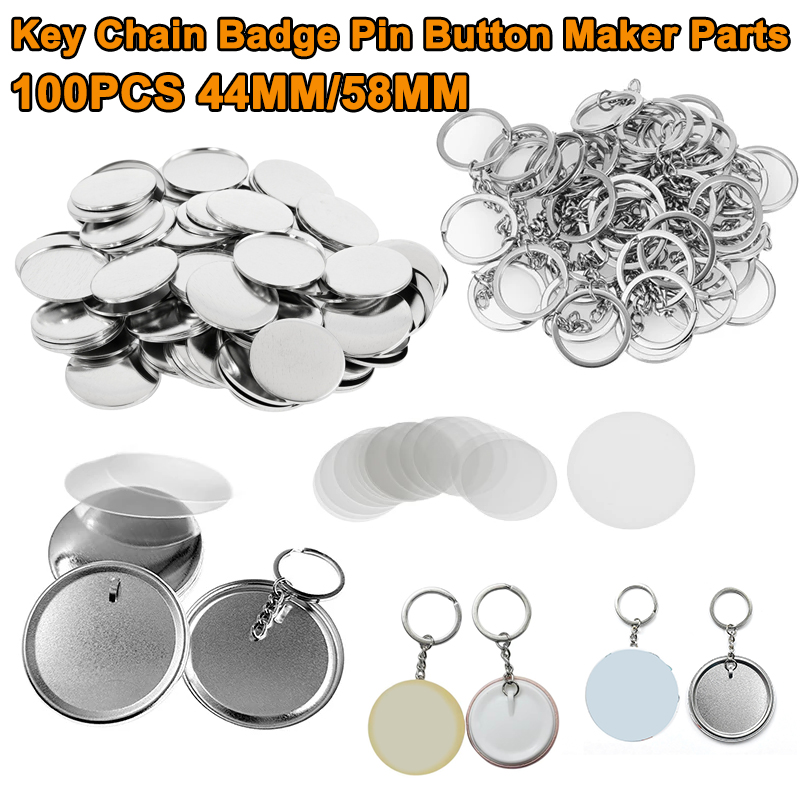 100 SZTUK 44MM 58MM Plastikowe – Button Badge Blank recenzja i cena