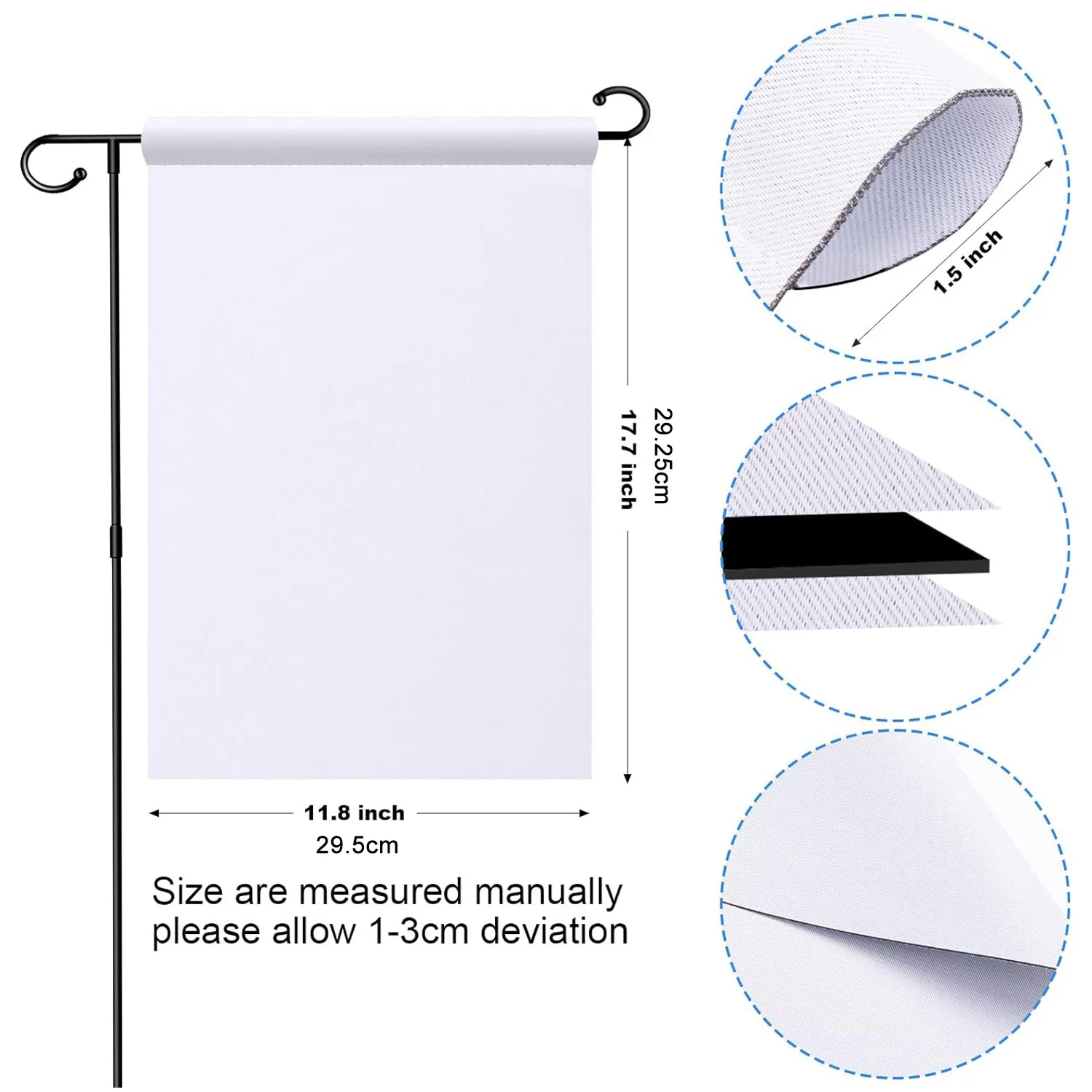 5szt. Dwustronna pusta flagi o – Yard Sign Blank recenzja i cena