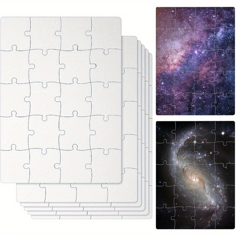 6 sztuk pustych puzzli do subl – Puzzle Blank White recenzja i cena