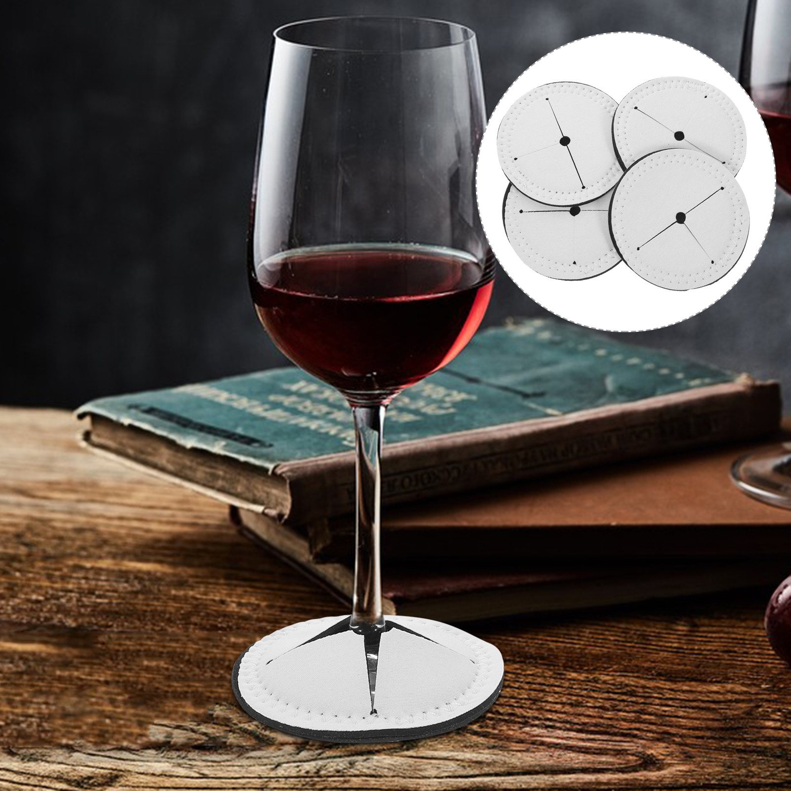 4 szt. Podkładki pod kubki do  – Coaster Sublimation Blank recenzja i cena