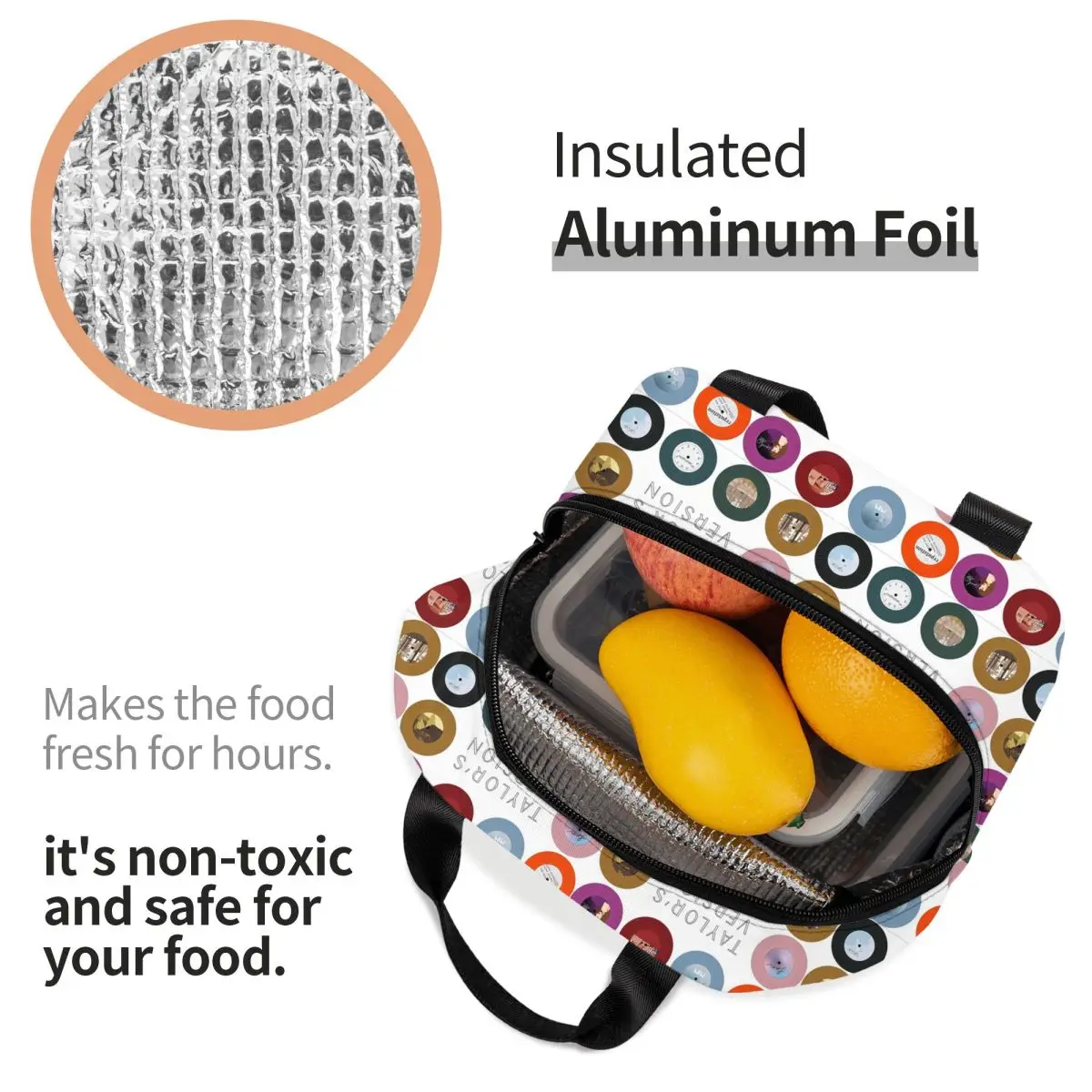 Torba termiczna na lunch z mot – Tote Bag Sublimation recenzja i cena