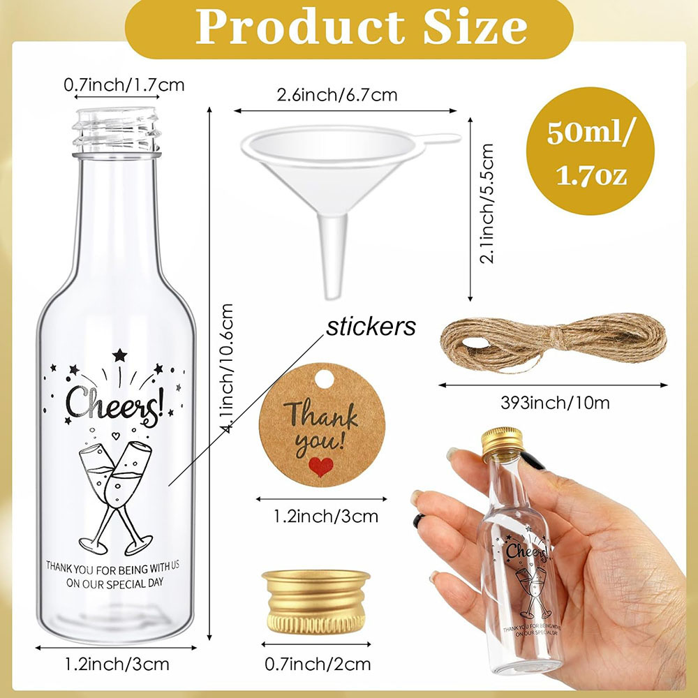 50 sztuk mini butelek na alkoh – Water Bottle Blank recenzja i cena