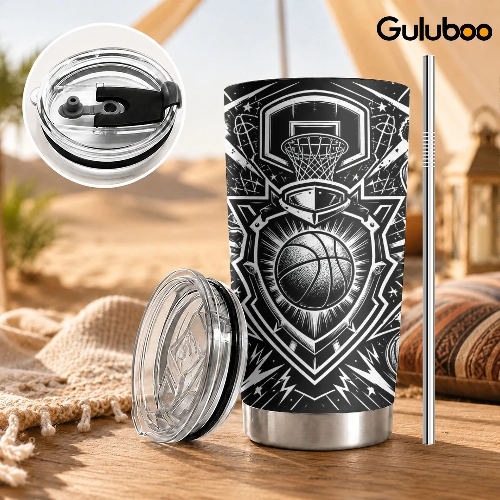 Czarne Białe Sportowe Emblemat – Tumbler 20Oz White recenzja i cena