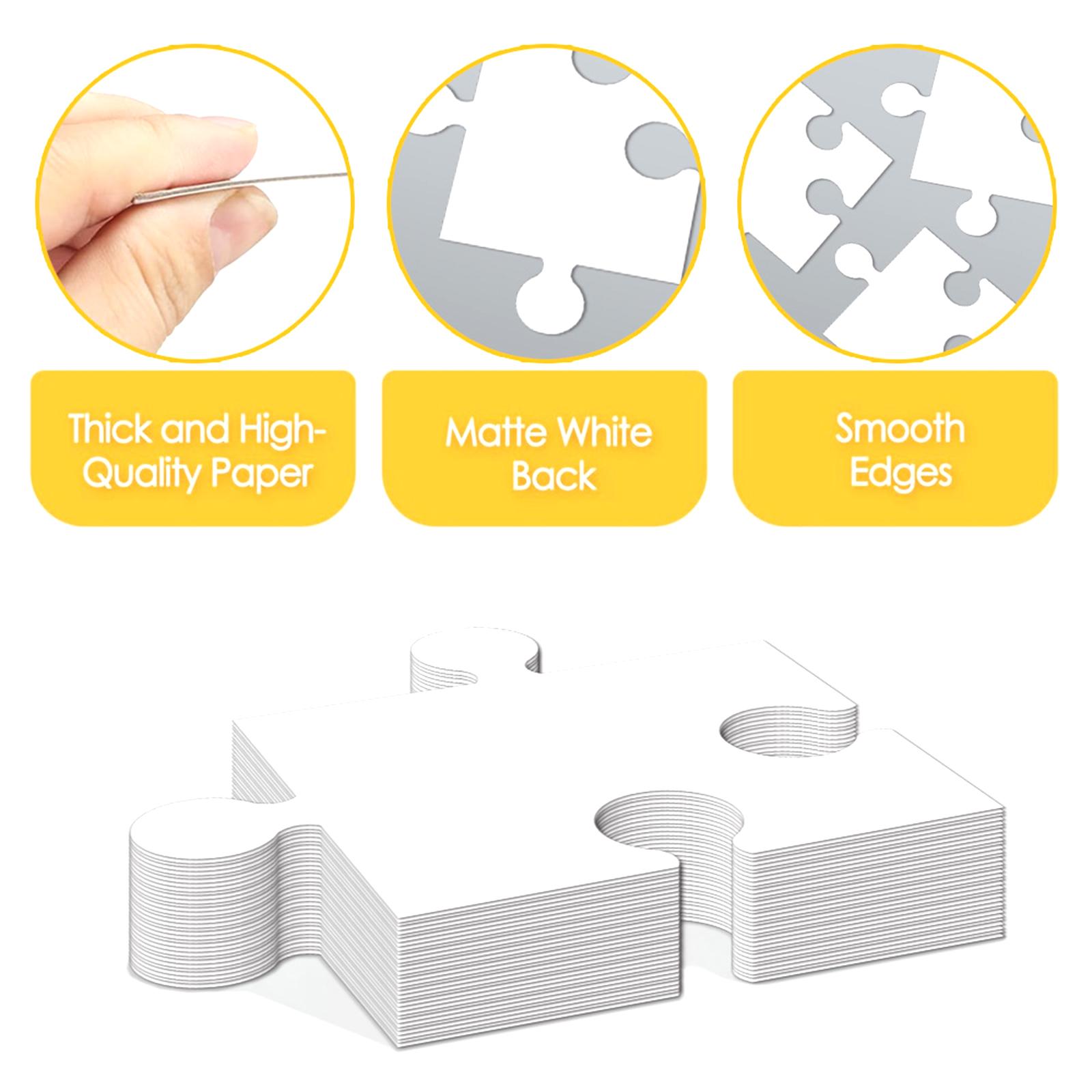 Białe kartonowe puste puzzle,  – Puzzle Blank White recenzja i cena