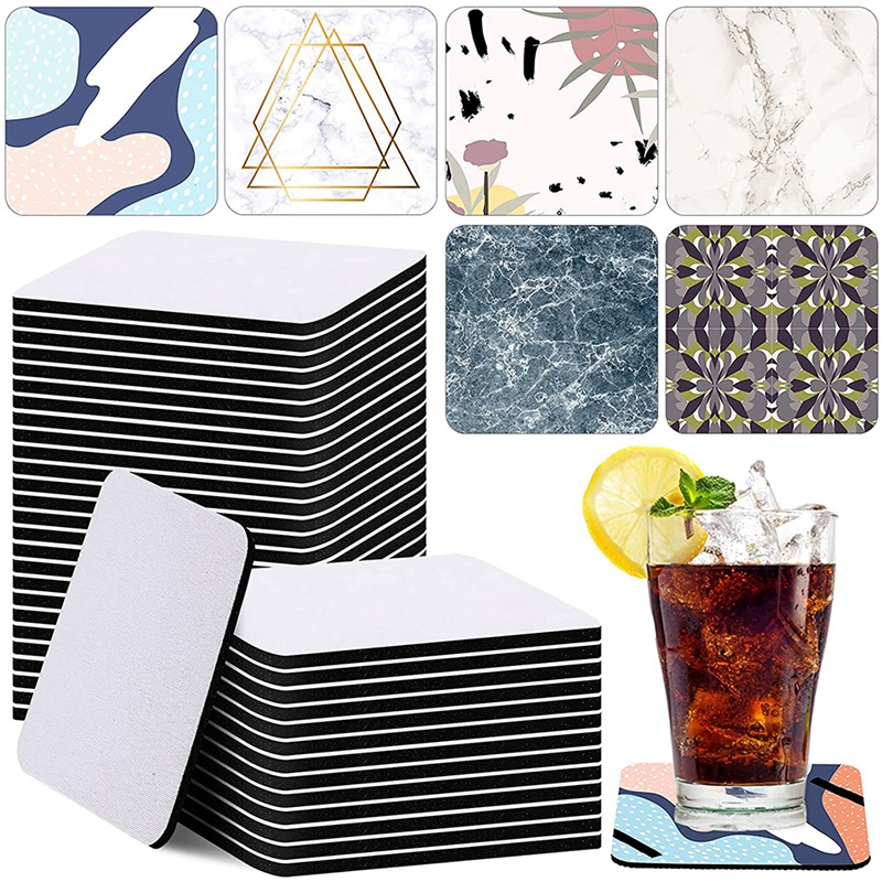 35 sztuk kwadratowych podkłade – Coaster Sublimation Blank recenzja i cena