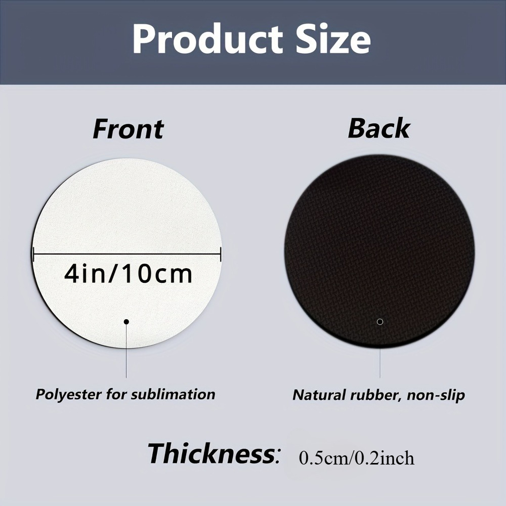 Podkładki pod napoje 20/60 szt – Coaster Sublimation Blank recenzja i cena
