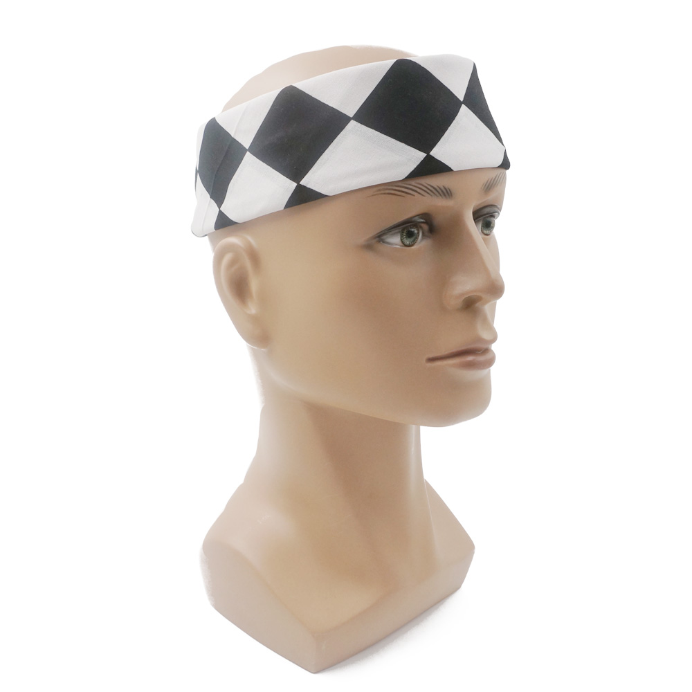 Bandana w kratkę Flaga wyścigó – Bandana Blank White recenzja i cena