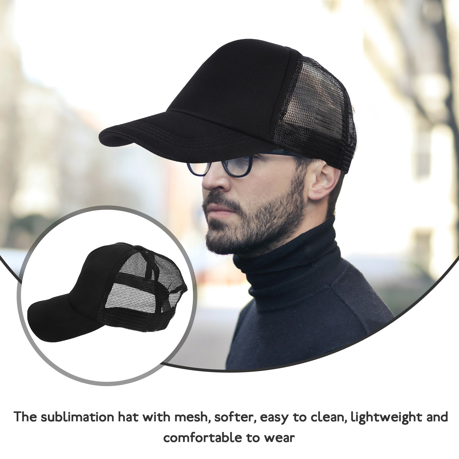 10 szt. Siatkowych czapek base – Hat Sublimation Blank recenzja i cena