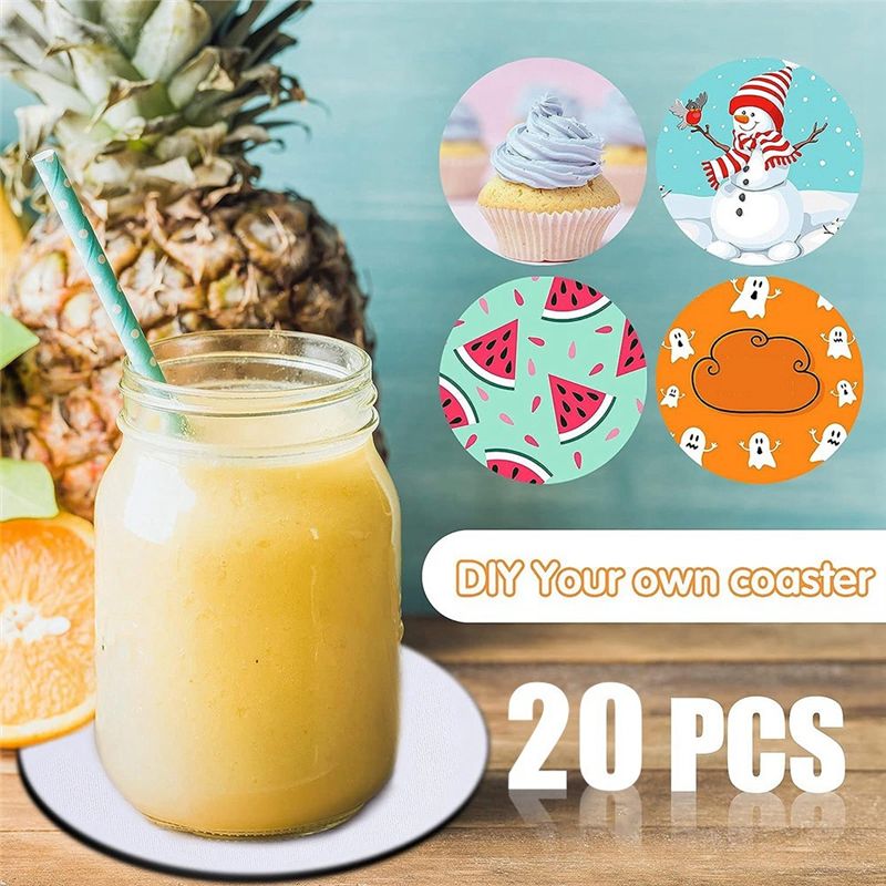 AB46 - Podkładki sublimacyjne, – Coaster Sublimation Blank recenzja i cena