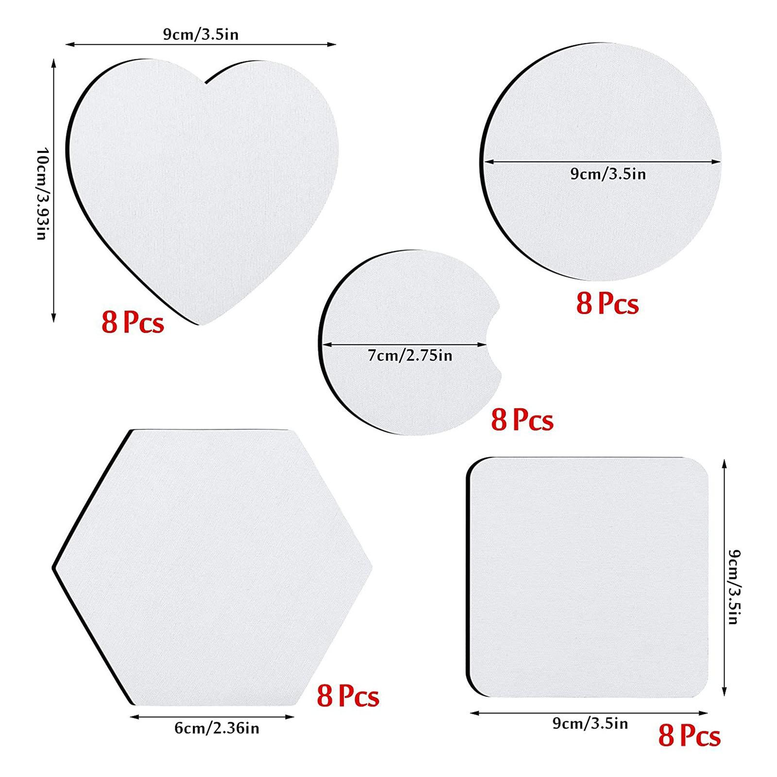 40 sztuk podkładek pod kubki d – Coaster Sublimation Blank recenzja i cena