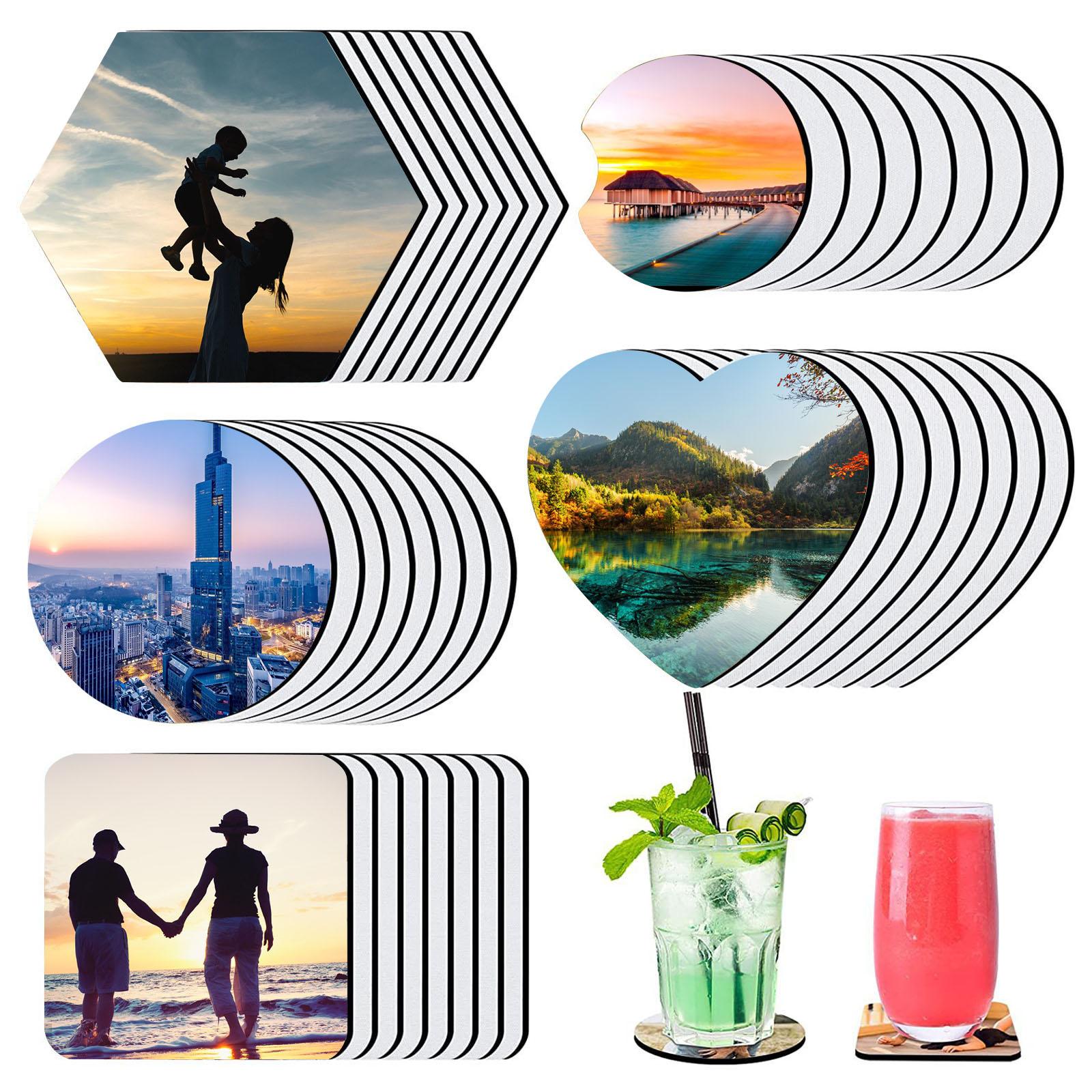 40 sztuk podkładek pod kubki d – Coaster Sublimation Blank recenzja i cena