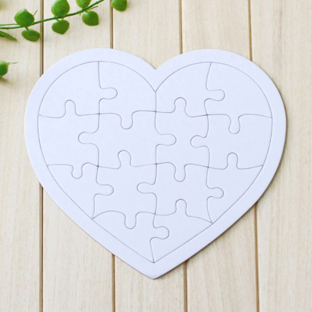 4 szt. Zestaw puzzli do samodz – Puzzle Blank White recenzja i cena