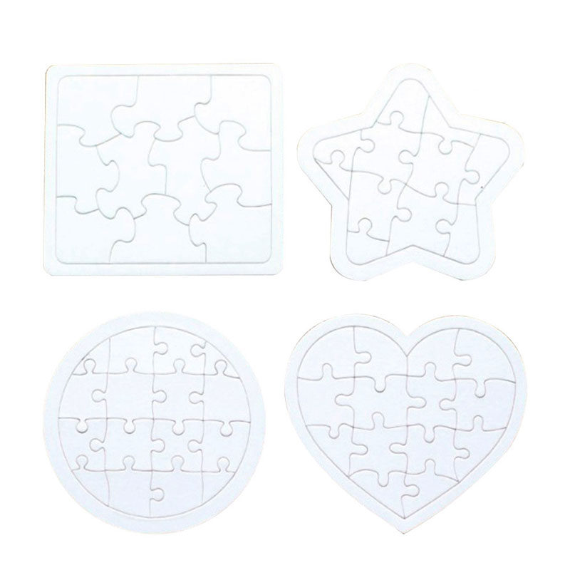 4 szt. Zestaw puzzli do samodz – Puzzle Blank White recenzja i cena